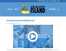 Tablet Screenshot of animatorisland.com